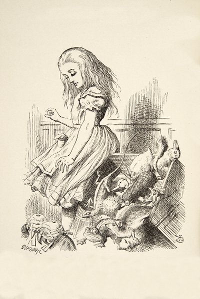 Giant Alice Upsets the Jury Box, from Alice